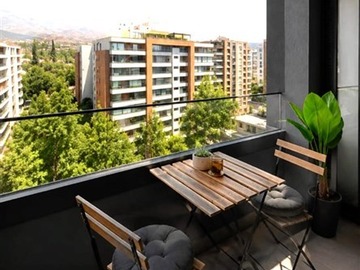 Departamento en arriendo mensual en Av Las Condes con La Cabaña, Las Condes - 1 dormitorio, 1 baño