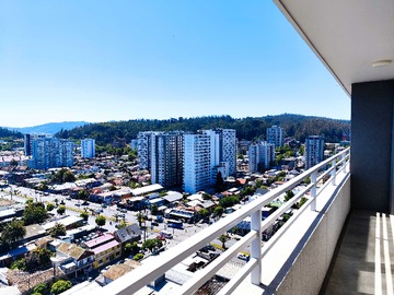 Departamento en arriendo mensual en Moderno Departamento con Amplias Vistas (178339), Concepción - 2 dormitorios, 2 baños