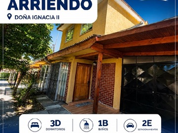Casa en arriendo mensual en Dona ignacia 2, Talca - 3 dormitorios, 1 baño