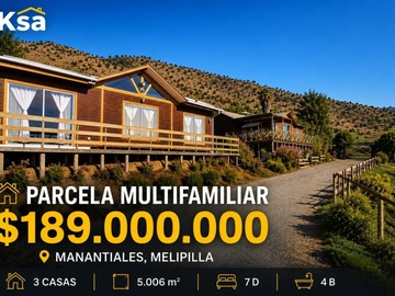 Parcela en venta en Sector manantiales., Melipilla - 7 dormitorios, 4 baños