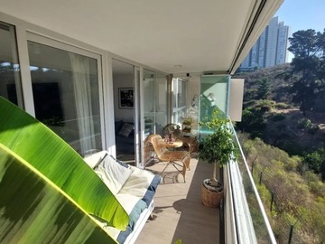 Departamento en arriendo mensual en Plan de reñaca, Viña del Mar - 2 dormitorios, 2 baños