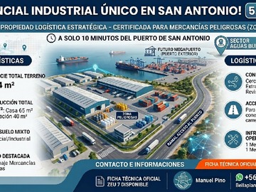 Terreno Industrial en venta en Los Eucaliptus 113, San Antonio