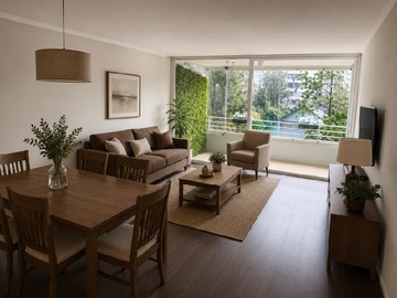 Departamento en venta en Las violetas con los leones, Providencia - 3 dormitorios, 2 baños