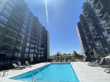 Departamento en arriendo mensual en Calle 2 con vicuña mackenna, La Florida - 1 dormitorio, 1 baño