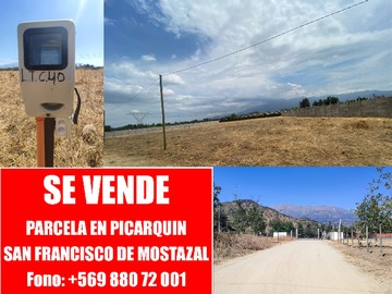 Parcela en venta en Camino Real de la Frontera, Ruta H-15, Mostazal