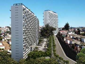 Departamento en arriendo mensual en Cerro placeres, Valparaíso - 1 dormitorio, 1 baño