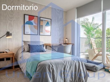 Departamento en arriendo mensual en Santo domingo - metro santa ana, Santiago - 1 dormitorio, 1 baño