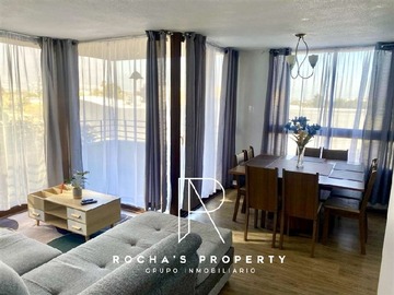 Departamento en arriendo mensual en Disponible enero 2026 departamento amoblado todo incluido, Ñuñoa - 3 dormitorios, 2 baños