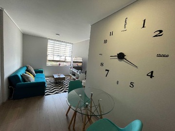 Departamento en arriendo mensual en Amoblado con estacionamient | Frente Al Metro (167994), San Joaquín - 1 dormitorio, 1 baño