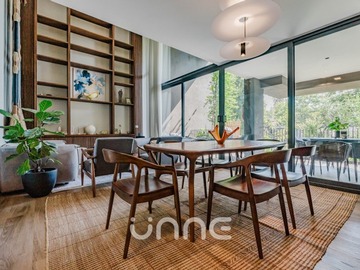Departamento en arriendo mensual en Doble altura, casi nuevo departamento, Vitacura - 3 dormitorios, 3 baños