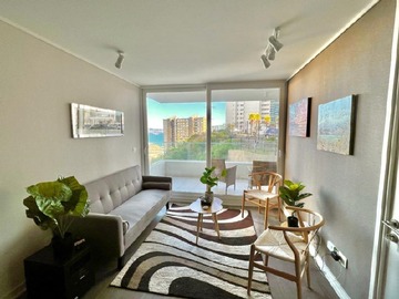 Departamento en arriendo mensual en Entrelomas edificio sunset, Concón - 2 dormitorios, 2 baños