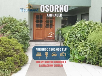 Departamento en arriendo mensual en Inversión Ideal en Ubicación Estratégica (164071), Osorno - 4 dormitorios, 3 baños
