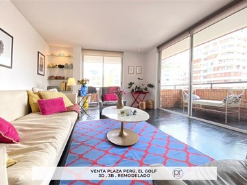 Departamento en venta en Plaza Perú, Isidora Goyenechea, Av Presidente Riesco, Las Condes - 3 dormitorios, 3 baños