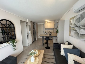 Departamento en arriendo mensual en Avenida Vicuña Mackenna 1290, Ñuñoa - 1 dormitorio, 1 baño