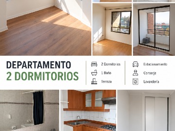 Departamento en venta en Avenida Vicuña Mackenna 625, Santiago - 2 dormitorios, 1 baño