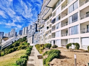 Departamento en arriendo mensual en Avenida Borgoño, Concón - 1 dormitorio, 1 baño