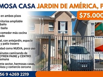 Casa en venta en Av general baquedano /padre mateo, Paine - 2 dormitorios, 1 baño