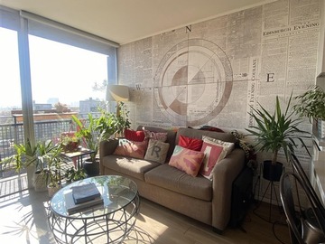 Departamento en arriendo mensual en entre Miraflores y Mac Iver, Santiago - 1 dormitorio, 1 baño