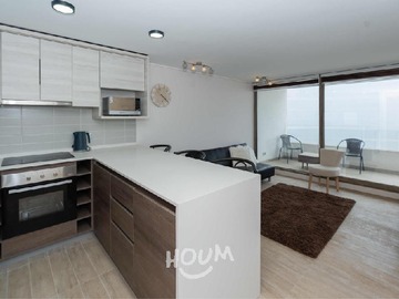 Departamento en arriendo mensual en Avenida Blanca Estela, Concón - 2 dormitorios, 1 baño