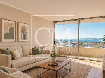 Departamento en venta en Piso 9, Agua Santa, 3D+2B, Maravillosa Vista, Viña - 3 dormitorios, 2 baños