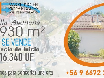 Casa en venta en Pudeto, Villa Alemana - 8 dormitorios, 4 baños