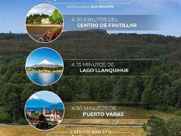Parcela en venta en Frutillar, Frutillar