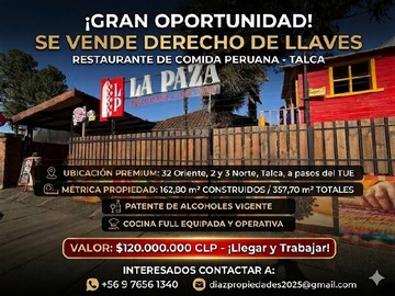 Local Comercial en venta en 32 oriente 1317, Talca - 3 baños