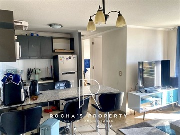 Departamento en arriendo mensual en Departamento amoblado todos los gastos incluidos-gc+cuentas, Ñuñoa - 2 dormitorios, 1 baño