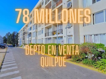 Departamento en venta en Tranquilidad conectada con todo (63079), Quilpué - 3 dormitorios, 1 baño