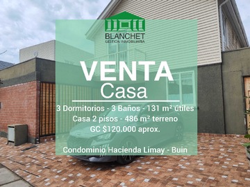 Casa en venta en Oportunidad Hacienda Limay 3d/3b - Buin... (179247), Buin - 3 dormitorios, 3 baños