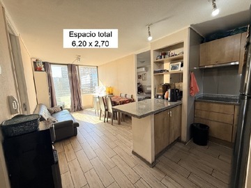 Departamento en venta en MA - Manuel Rodríguez 39, Metro Los Héroes. Depto 50/54m2 Estilo mariposa 2D 2B Terraza, estacionamiento, Santiago - 2 dormitorios, 2 baños
