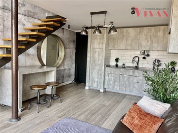 Departamento en venta en Vendo Loft moderno, impecable ! hermosa vista Oriente , cerca Metro Toesca, Santiago - 1 dormitorio, 1 baño