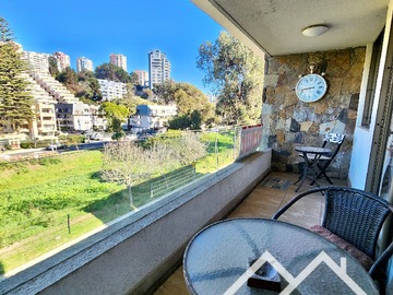 Departamento en arriendo mensual en Arriendo Departamento Amoblado 3D 2B E y B Plan Reñaca - 3 dormitorios, 2 baños