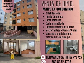Venta / Departamento / Maipú
