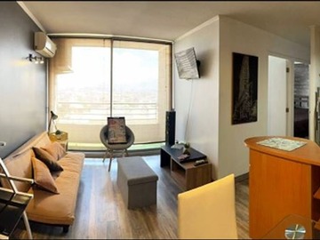Departamento en arriendo mensual en Lord Cochrane / Metro Moneda, Santiago - 2 dormitorios, 1 baño