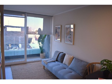 Departamento en arriendo mensual en Parque Almagro, Santiago - 1 dormitorio, 1 baño