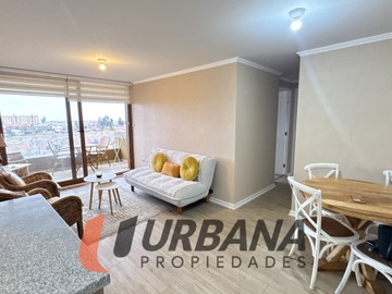 Departamento en arriendo mensual en Departamento amoblado en condominio ulricksen, La Serena - 2 dormitorios, 2 baños