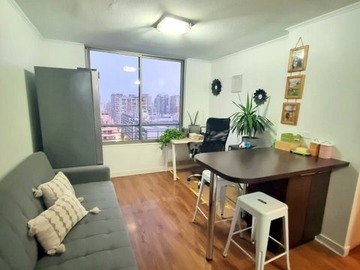 Departamento en arriendo mensual en Lira / Diagonal Paraguay, Santiago - 2 dormitorios, 1 baño