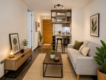 Departamento en arriendo mensual en Vic mackenna oriente 7492, La Florida - 1 dormitorio, 1 baño