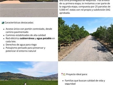 Parcela en venta en camino el trigal, Requínoa