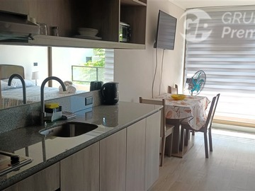 Departamento en venta en Excelente oportunidad de inversión o vivienda: departamento amoblado con estacionamiento, 4 años., Santiago - 1 dormitorio, 1 baño
