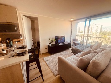 Departamento en arriendo mensual en Av. Vicuña Mackenna y Maule, Ñuñoa - 2 dormitorios, 2 baños