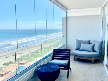 Departamento en arriendo mensual en Cómodo exquisito depto frente al mar (182951), La Serena - 2 dormitorios, 2 baños