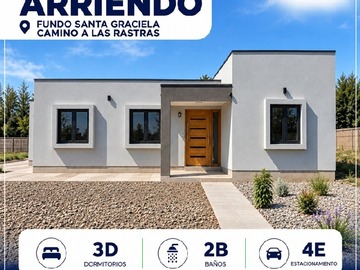 Casa en arriendo mensual en Fundó santa graciela, Talca - 3 dormitorios, 2 baños