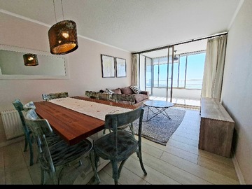 Departamento en arriendo mensual en Amoblado, luminoso y con vista al mar (156740), Concón - 4 dormitorios, 3 baños