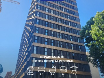 Departamento en venta en O'Higgins 1365, Concepción - 2 dormitorios, 2 baños