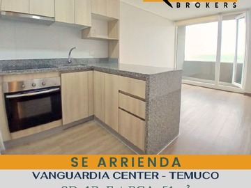 Departamento en arriendo mensual en Vanguuardia center / centro temuco, Temuco - 2 dormitorios, 1 baño