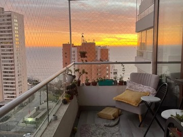 Departamento en arriendo mensual en Reñaca norte, Viña del Mar - 2 dormitorios, 2 baños