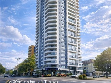 Departamento en venta en A una cuadra del Parque Ecuador y a cuatro cuadras del centro de la ciudad, Concepción - 1 dormitorio, 1 baño