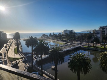Departamento en arriendo mensual en Frente a estero marga-marga, Viña del Mar - 1 dormitorio, 1 baño
